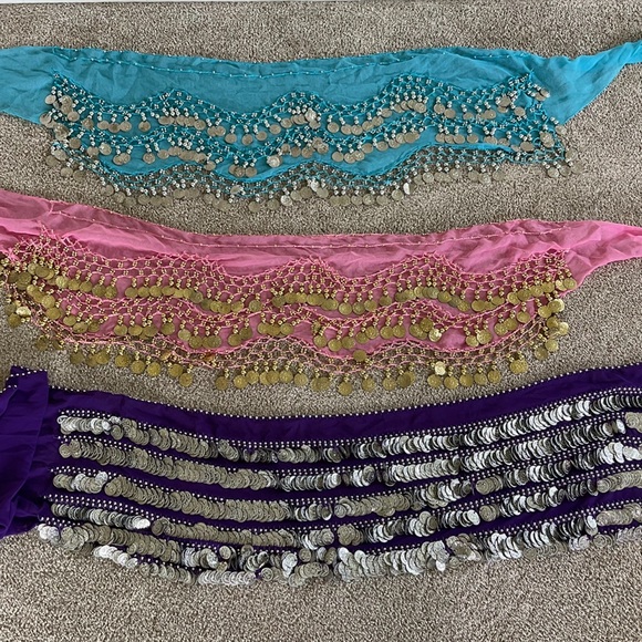 Belly dancing hip scarves - Picture 2 of 2